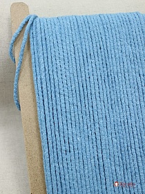 Шнур цв.голубой винтаж, 5мм, хлопок-100%