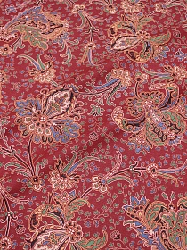 Перкаль "Сказка" цв.винтажный бордово-красный, ГОСТ, ш.1.5м, хлопок-100%, 120гр/м.кв