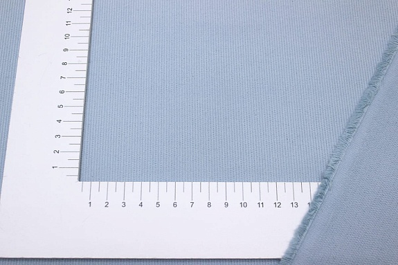Микровельвет цв.Серо-голубая дымка, ш.1.45м, хлопок-100%, 200гр/м.кв