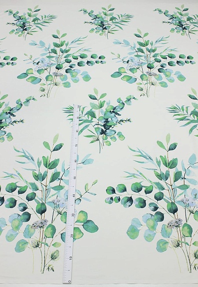 Поплин "Ароматный эвкалипт",  ш.2.2м, хлопок-100%, 110гр/м.кв