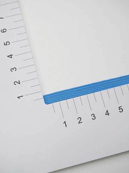 Резинка бельевая цв.Лазурно-голубой, ш.6мм, 10м