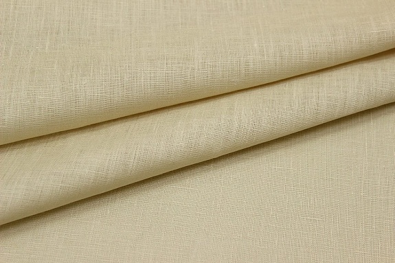 Лен сорочечный цв.Св.телесно-бежевый с персиковым оттенком, ш.1.5м, лен-100%, 125гр/м.кв