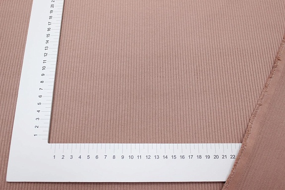 Вельвет цв.Бежево-розовый, ш.1.45м, хлопок-100%, 315гр/м.кв