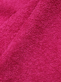 Мерный лоскут - Махровая ткань цв.Красная фуксия, ш.1.5м, хлопок-100%, 350гр/м.кв