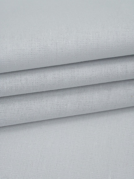 Мерный лоскут(ткань в отрезах) - Бязь цв.Св.серо-голубой, ГОСТ, ш.1.5м, хлопок-100%, 142гр/м.кв