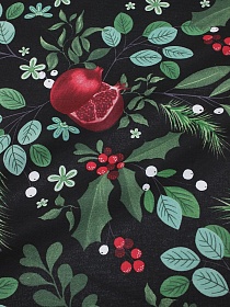 Рогожка "Гранатовый сад", ш.1.5м, хлопок-100%, 165гр/м.кв