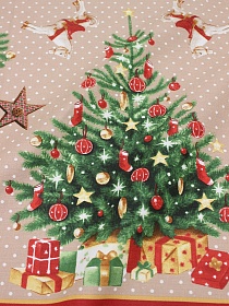 Дорожка "Волшебство" цв.бежевый, ш.0.5м, хлопок -100%, 228гр/кв.м, раппорт 63.5см