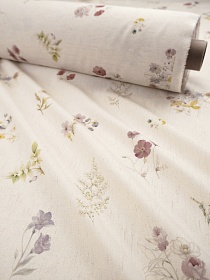 Хлопколен с вискозой Digital "Полевое лето", ш.2.5м, хл-50%, вискоза-45%, лен-5%, 110гр/м.кв 