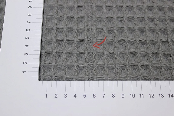 Вафельное премиум-полотно "Бохо" цв.шалфей, СОРТ2, ш.1.8м, хлопок-100%, 240гр/м.кв