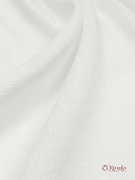 Лен сорочечный с эффектом мятости цв.Белый, ш.1.45м, лен-100%, 125гр/м.кв
