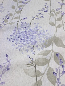 Полулен "Гортензия Акварель", ш.2.2м, лен-30%, хлопок-70%, 140гр/м.кв