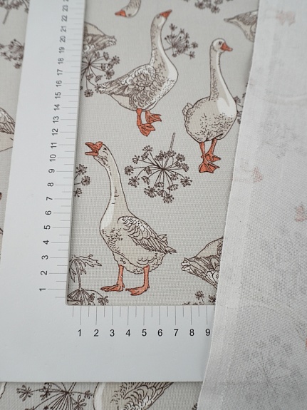 Рогожка "Гуси", ш.1.5м, хлопок-100%, 170гр/м.кв