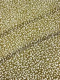 Штапель "Гордый нрав" цв.коричнево-оливковый, ш.1.4м, вискоза-100%, 100гр/м.кв