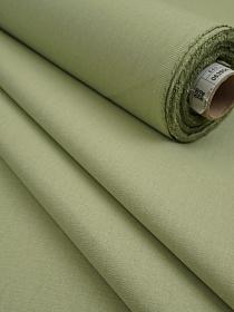 Костюмный джинс с эффектом велюра цв.Зеленый тростник, ш.1.5м, хлопок-100%, 230гр/м.кв