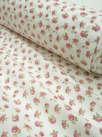 Поплин "Розовая полянка-цветы", (комп), СОРТ2, ш.1.5м, хлопок-100%, 100гр/м.кв