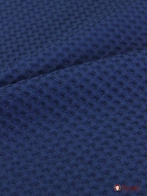 Вафельное премиум-полотно "Italy" цв.Темно-синий, ВИД2,  ш.1.5м, хлопок-100%, 240гр/м.кв