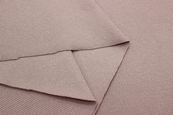 Кашкорсе цв.Бежево-розовая пудра, ш.0.90м (0.45м*2 чулок), Карде, хлопок-95%, лайкра-5%, 255гр/м.кв