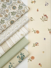 Набор тканей для рукоделия "Сатин: Селена", 45*30 см, 6 шт