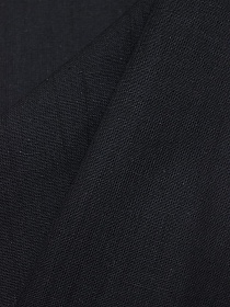 Мерный лоскут - Хлопколен винтаж (жгутовое окраш) цв.Черный с серым оттенком, ш.1.5м, лен-15% хл-85%