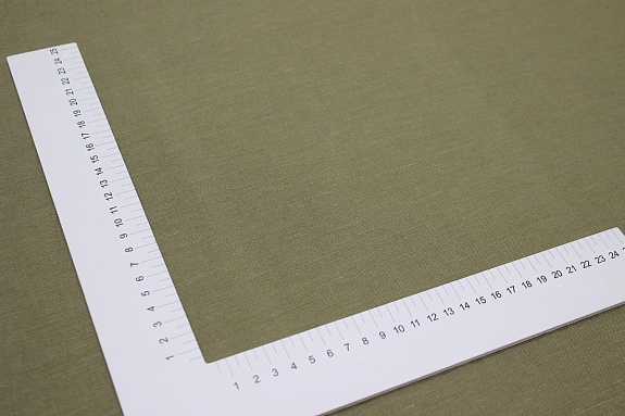 Лен с вискозой с эффектом мятости цв.Дымчато-зеленый хаки, СОРТ2, ш.1.45м, лен-53%,вискоза-47%