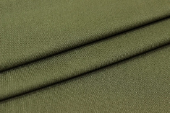 Плательная вискоза цв.Темный болотно-зеленый, СОРТ2, ш.1.45м, вискоза-100%, 200гр/м.кв