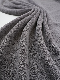 Махровая ткань Люкс цв.Серо-лиловая дымка, ш.1.55м, хлопок-100%, 550гр/м.кв