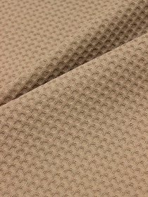 Вафельное премиум-полотно "Italy" цв.Темно-телесный, ш.1.5м, хлопок-100%, 240гр/м.кв