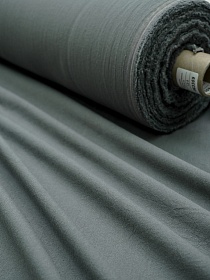 Вареный (стираный) хлопок цв.Графитово-серый с зеленым оттенком, ш.2.5м, хл-100%, 120гр/м.кв