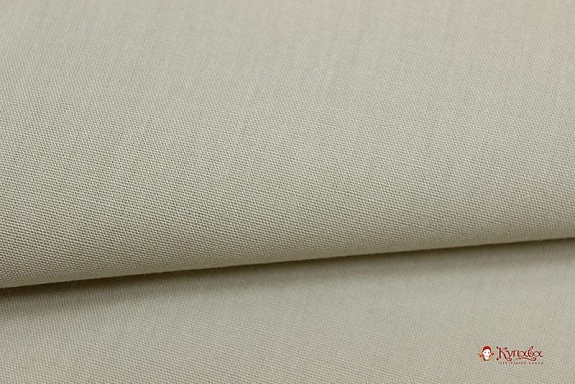 Перкаль Премиум цв.Светлый бежево-серый, ш.1.5м, хлопок-100%, 105гр/м.кв