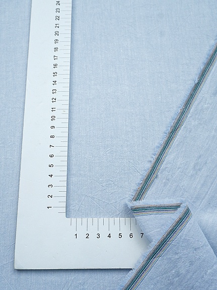 Вареный (стираный) хлопок цв.Св.небесно-голубая дымка меланж, СОРТ2, ш.2.5м, хл-100%, 120гр/м.кв