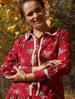 Платье из микровельвета "Цветочные букеты" 