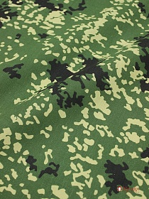 Бязь "Камуфляж - ягель" цв.хаки, ГОСТ, ш.1.5м, хлопок-100%, 142гр/м.кв