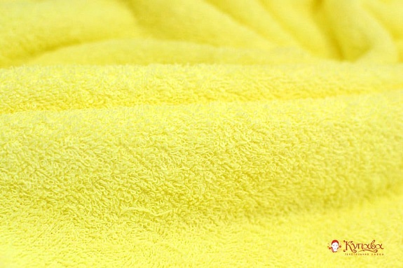 Махровая ткань цв.Нежно-желтый, ш.1.5м, хлопок-100%, 350гр/м.кв