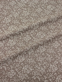 Мерный лоскут(ткань в отрезах) - Теплый хлопок "Надия" цв.кофейный, ш.1.5м, хлопок-100%, 160гр/м.кв