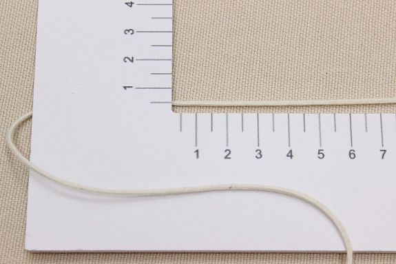 Шнур цв.суровый, ш.1.5мм, хлопок-100%