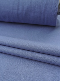 Полулен с умягчением цв.Джинсовый с фиолетовым оттенком, ш.1.5м, лен-30%, хлопок-70%, 140гр/м.кв