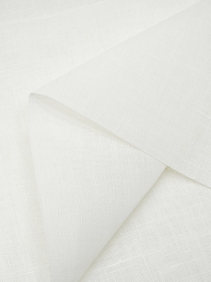 Лен интерьерный цв.Молочно-сливочный, ш.1.6м, лен-100%, 205гр/м.кв