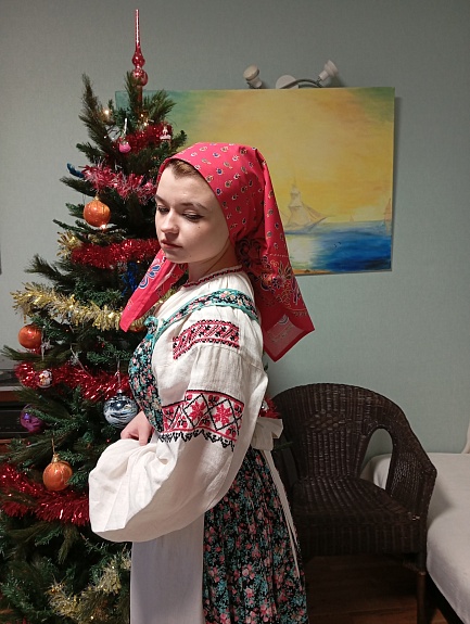 Платок головной по Барановским мотивам