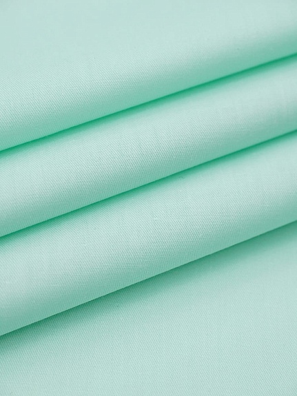 Сатин цв.Бледная мята, ш.2.45м, хлопок-100%, 115гр/м.кв