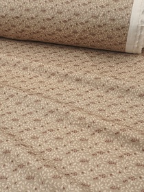 Муслин Премиум двухслойный гладкий "Сильва" цв.бежевый, ш.2.5м, хлопок-100%, 115гр/м.кв