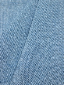 Полулен постельный с эфф. мятости "Лазурно-синий меланж", (комп), ш.2.65м, лен-29%, хлопок-71%