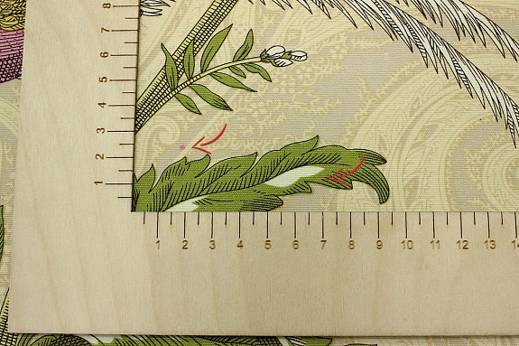 Интерьерный хлопок "Эдем" цв.светло-пшеничный, ш.1.5м,  хлопок-100%, 230гр/м.кв