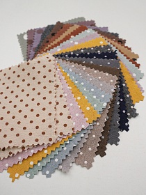 Комплект образцов "Теплый хлопок горох" №1