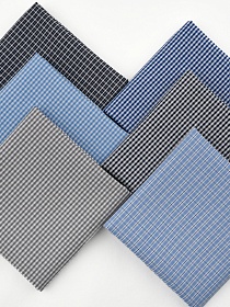 Набор тканей для рукоделия "Пестроткань сорочечная: Валентино", 45*30 см, 6 шт