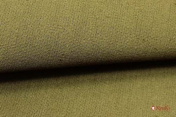 Ткань палаточная с водоотталкивающей пропиткой цв.Хаки, ш.1.5м, хлопок-100%, 250гр/м.кв