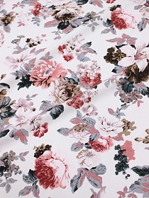 Штапель "Эсмеральда" цв.белый, ш.1.45м, вискоза-100%, 100гр/м.кв