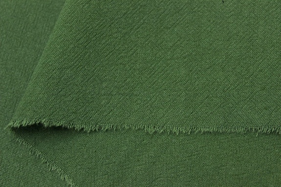 Мерный лоскут(ткань в отезах) - Хлопок крэш цв.Лесная трава, ш.1.42м, хлопок-100%, 160гр/м.кв
