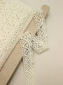 Кружево цв.суровый, ш.30мм, хлопок-100%, рис.024/3