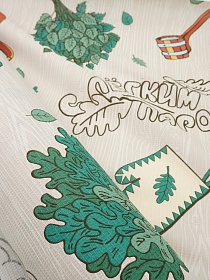 Вафельное полотно "Добрая банька", ш.1.5м, хлопок-100%, 150гр/м.кв