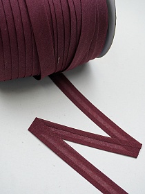 Косая бейка цв.Вишнево-лиловый, ш.15мм, хлопок-100%